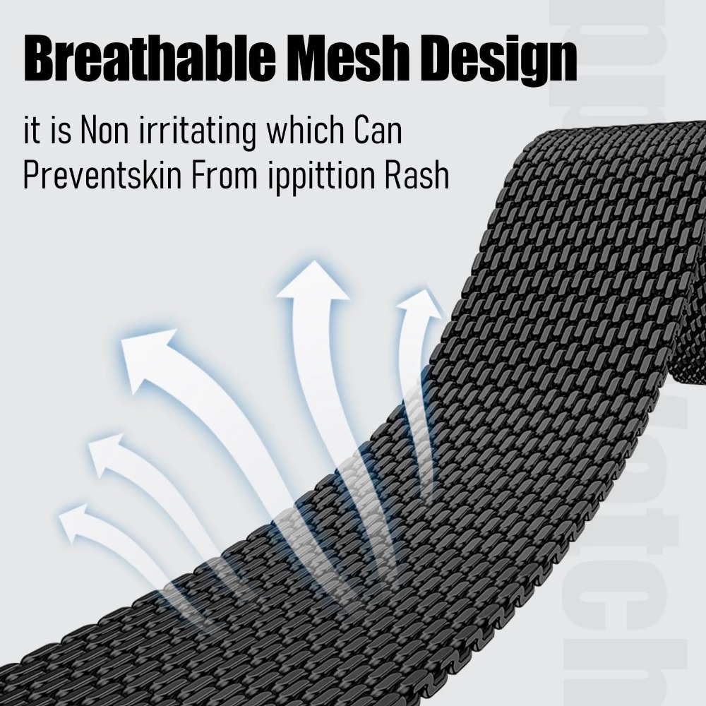 Steel Mesh Milanese Strap For  - Mesh Coil Strip 评论和价格