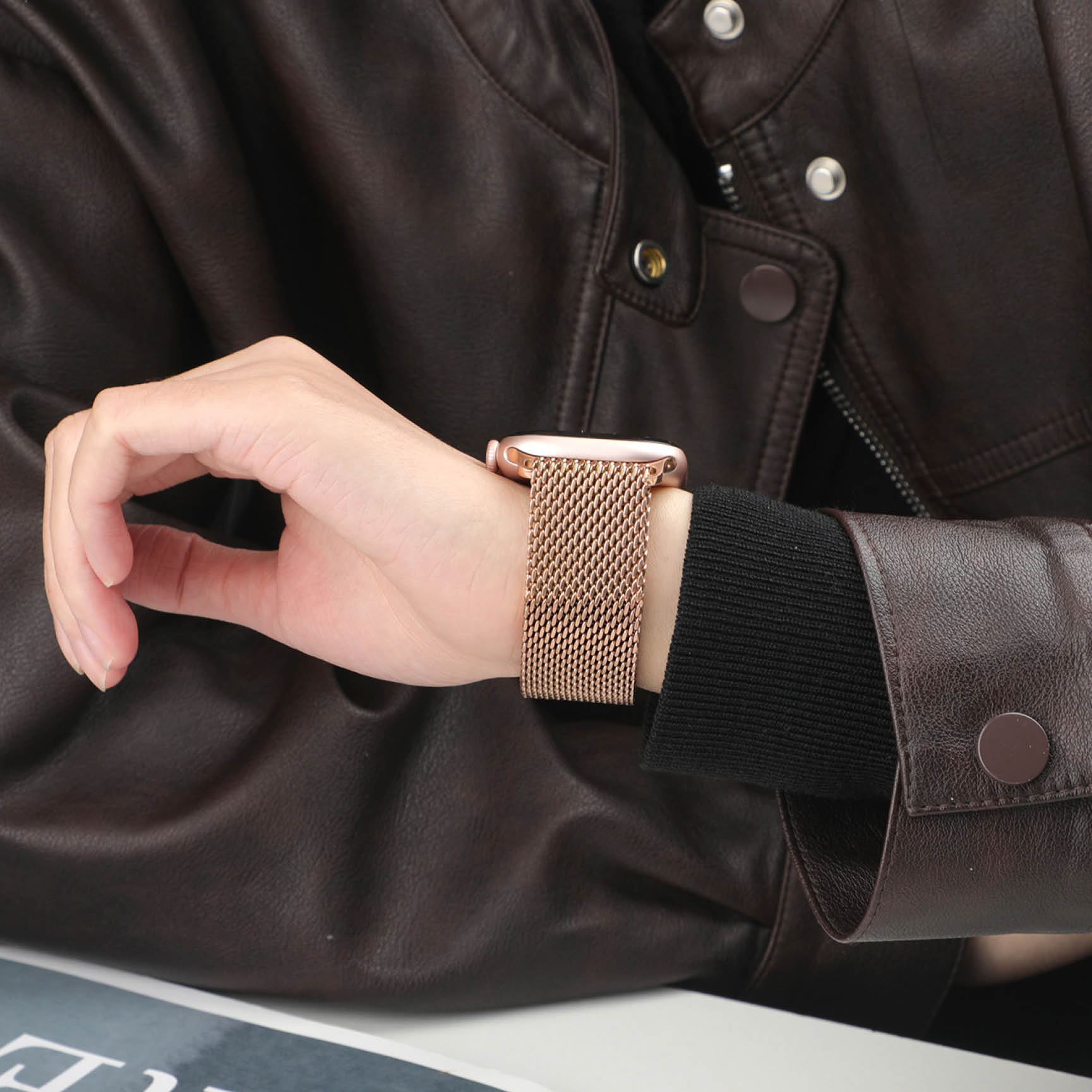 Thick Metal Strap for Apple Wa - Mesh Coil Strip 评论和价格